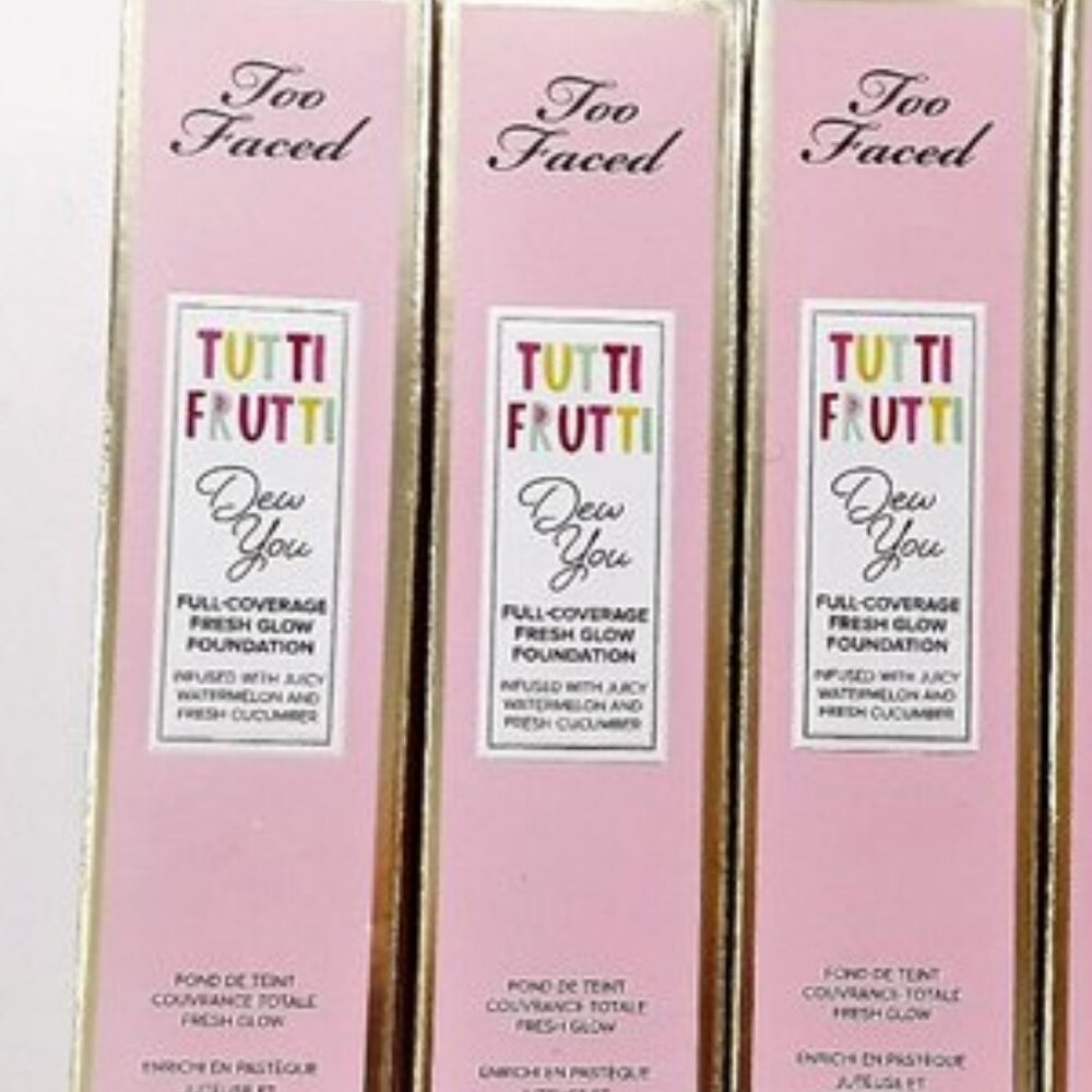 Bundle  jupchurch82 Too Faced Tutti Frutti Dew You Fresh Glow Foundation 3pc